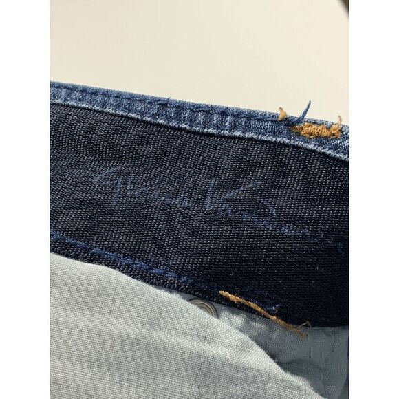 Gloria Vanderbilt Women's High Rise Denim Jeans Straight Leg Dark Wash Size 16 - Picture 6 of 7